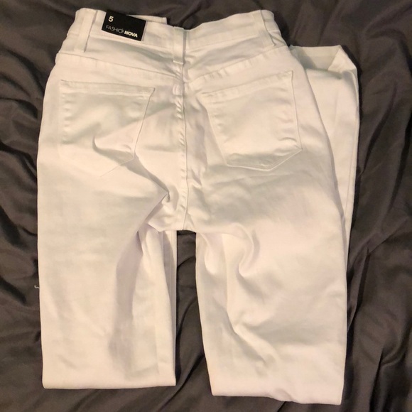 White high waisted skinny jeans - Picture 2 of 3